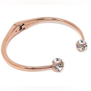 KATE SPADE LADY MARMALADE OPEN CUFF ROSE GOLD BRACELET | NWTS